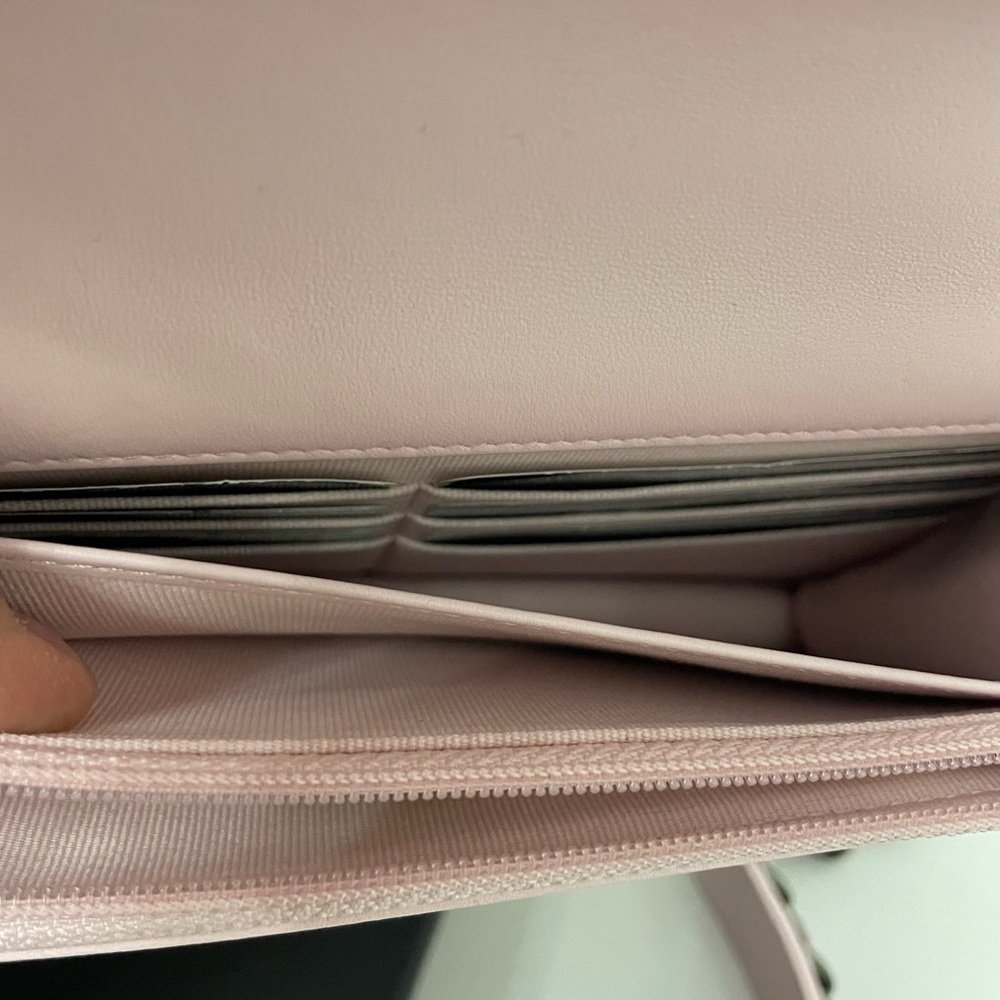 ***S0LD***on another platform. Chanel 19 wallet on chain. Pink (Rose). New. - Picture 10 of 10